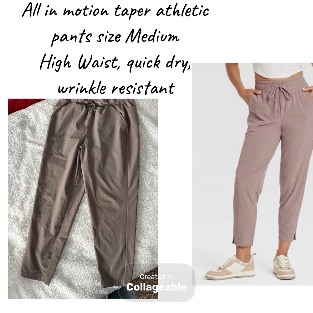all in motion Mauve-Taupe Tapered Active Pants